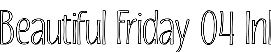 Beautiful Friday 04 Inline Font Download Free